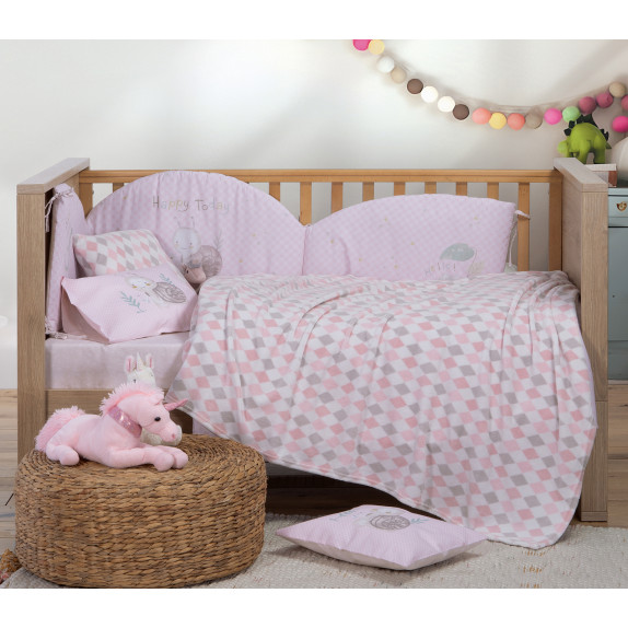 Βρεφική Κουβέρτα Fleece Αγκαλιάς Nef-Nef Sweet Rhombus...