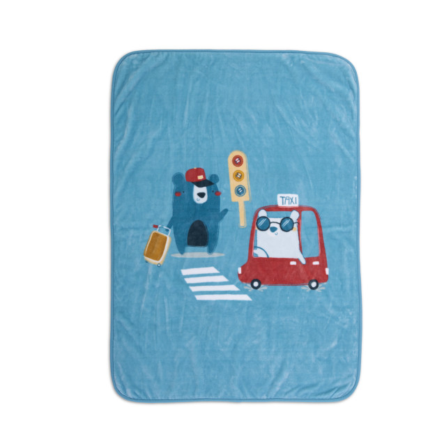 Βρεφική Κουβέρτα Αγκαλιάς Nef-Nef Traffic Aqua...