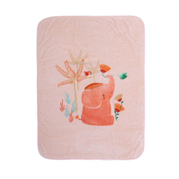 Βρεφική Κουβέρτα Κούνιας Nef-Nef Indonesia Salmon 100x140