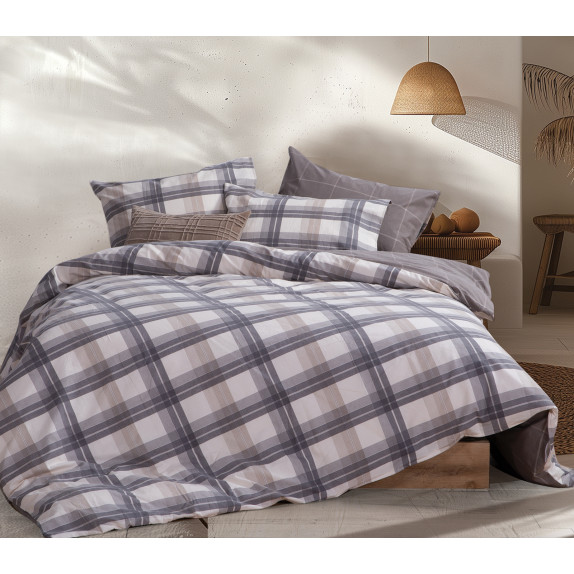 Σετ Σεντόνια Υπέρδιπλα 4 Τεμαχίων Nef-Nef Charlie Grey...