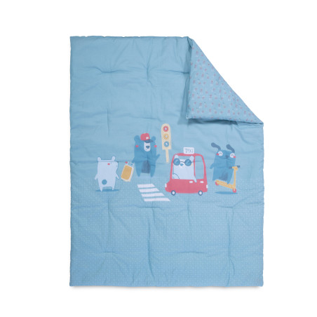 Βρεφικό Πάπλωμα Nef-Nef Traffic Blue 110x140