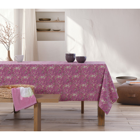 Αλέκιαστο Τραπεζομάντηλο Nef-Nef Odete Mauve 140x140