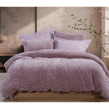 Σετ Παπλωματοθήκη Μονή 2 Τεμαχίων Nef-Nef Carmen Rose 160x220