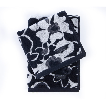 Πετσέτα Σώματος Nef-Nef Blossen Grey/Black 70x140