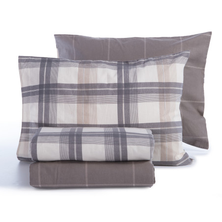 Σετ Σεντόνια Υπέρδιπλα 4 Τεμαχίων Nef-Nef Charlie Grey 240x260