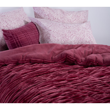 Κουβερτοπάπλωμα Υπέρδιπλο Nef-Nef Compose Sangria 220x240