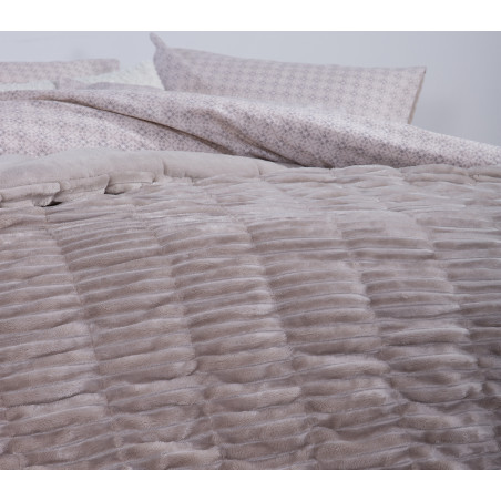 Κουβερτοπάπλωμα Υπέρδιπλο Nef-Nef Compose Greige 220x240