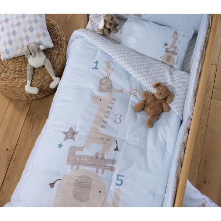 Βρεφικό Πάπλωμα Nef-Nef Favorite Toys Indonesia L.Blue 110x140