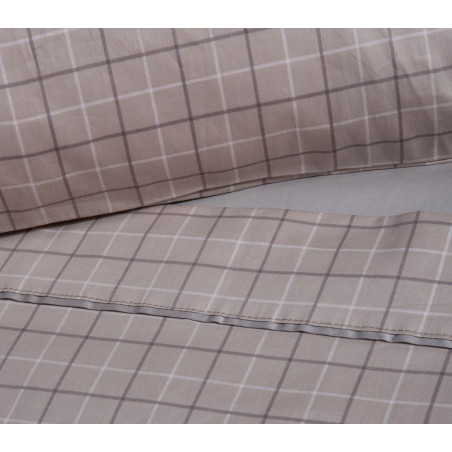 Σετ Σεντόνια Υπέρδιπλα 4 Τεμαχίων Nef-Nef Gren Beige 240x270