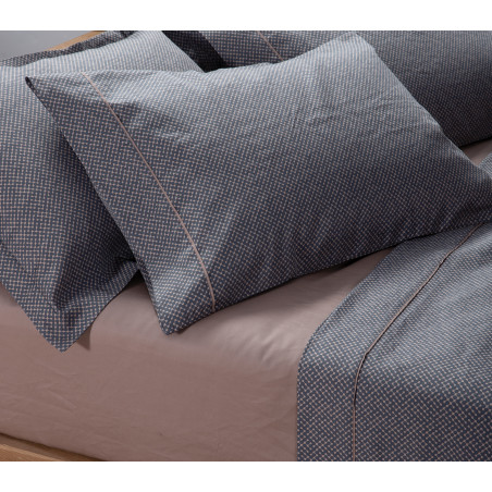 Σετ Σεντόνια King Size 4 Τεμαχίων Nef-Nef Krampus Denim 270x280