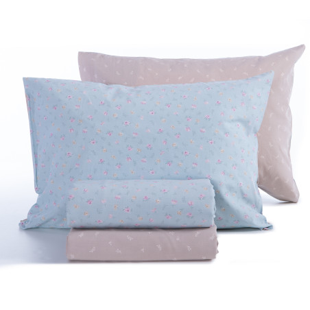 Σετ Σεντόνια Υπέρδιπλα 4 Τεμαχίων Nef-Nef Lorelay Aqua 240x270