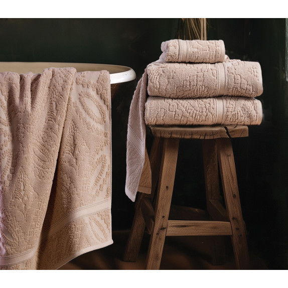 Πετσέτα Προσώπου Nef-Nef Louiza Beige 50x90