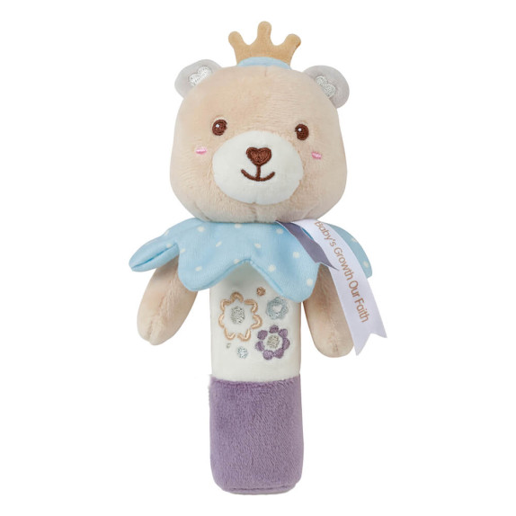 Μαλακή Κουδουνίστρα Bebe Stars Teddy Flower Rattle 60-104