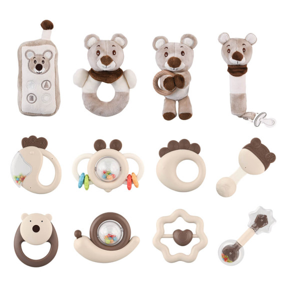 Σετ Δώρου 12τμχ Bebe Stars Teddy Bear Rattles 60-103
