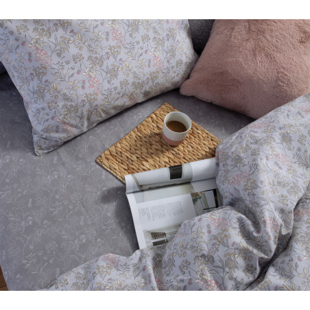 Σετ Σεντόνια Υπέρδιπλα 4 Τεμαχίων Nef-Nef Odete Grey 240x270