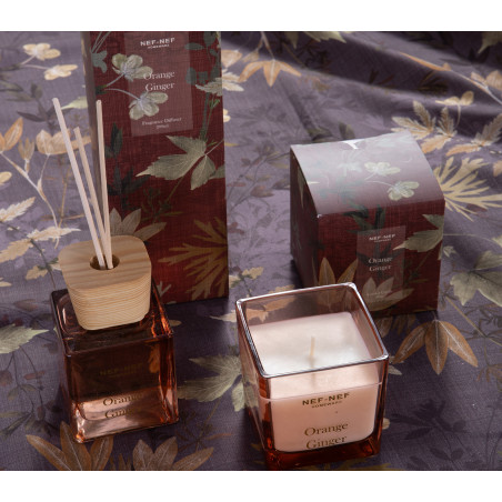Αρωματικό Κερί Nef-Nef Orange Ginger Bordo 200gr