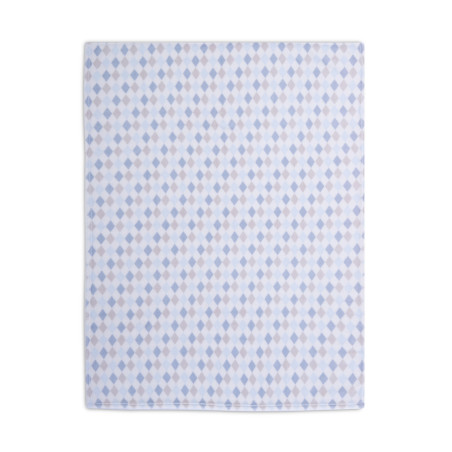 Βρεφική Κουβέρτα Fleece Αγκαλιάς Nef-Nef Sweet Rhombus Blue 75x110