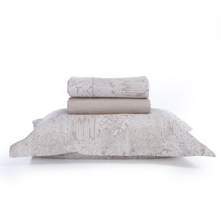 Σετ Σεντόνια Υπέρδιπλα 4 Τεμαχίων Nef-Nef Thron Beige 240x270