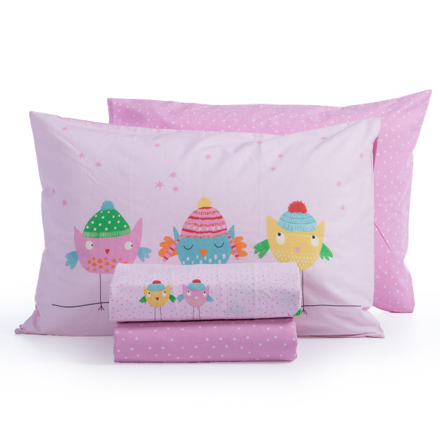 Σετ Παιδικά Σεντόνια Μονά 3 Τεμαχίων Nef-Nef...