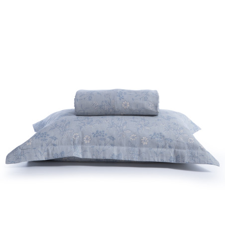 Σετ Παπλωματοθήκη Υπέρδιπλη 3 Τεμαχίων Nef-Nef Vista L.Blue 240x230