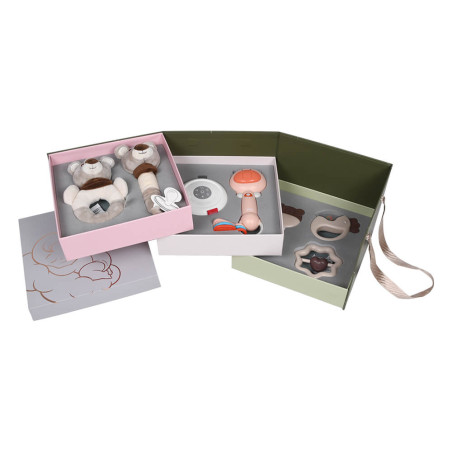 Σετ Δώρου 7τμχ Bebe Stars Teddy Bear with night lamp & music 60-117