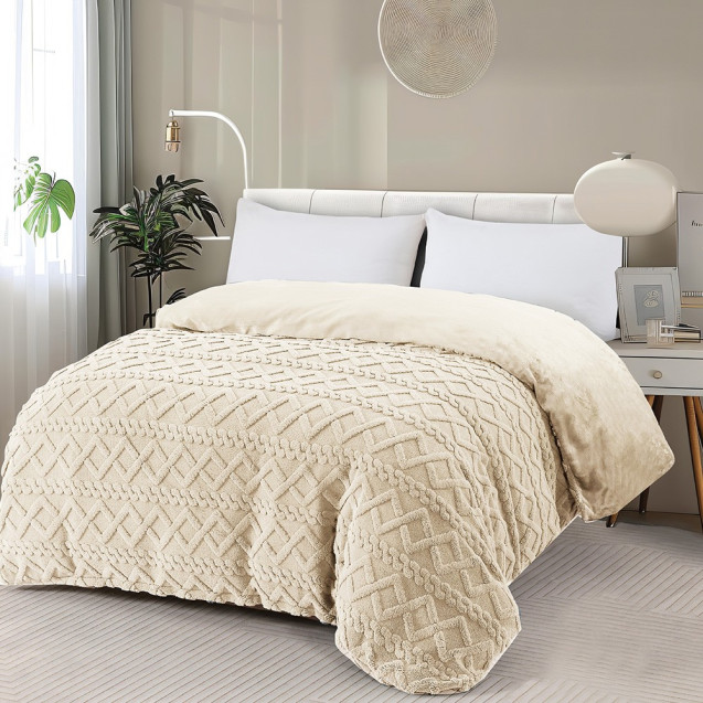 Παπλωματοθήκη Μονή Melinen Ian Ecru 165x225