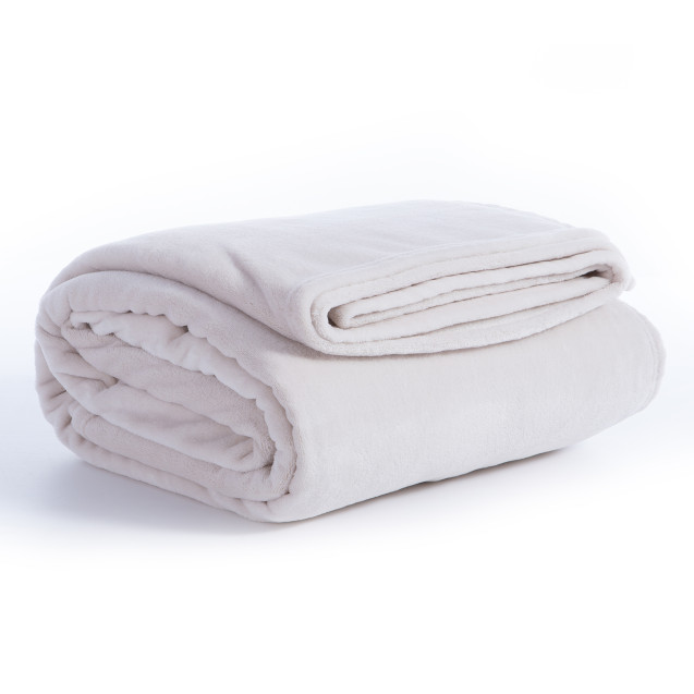Κουβέρτα Fleece Μονή Nef-Nef Cosy Ecru 160x220