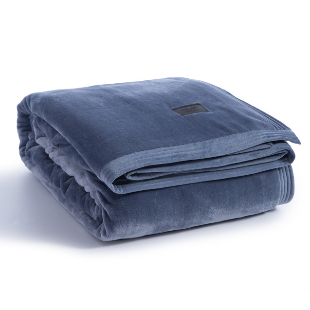 Κουβέρτα Βελουτέ Υπέρδιπλη Nef-Nef Velosso Blue...
