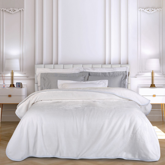 Κουβέρτα Βελουτέ Υπέρδιπλη Greenwich Polo Club 3470 White...