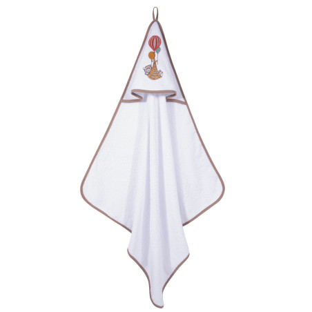 Βρεφική Κάπα Greenwich Polo Club 8850 White-Coffee Brown 80x80