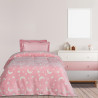 Παιδική Κουβέρτα Fleece Μονή Φωσφοριζέ Das Home 4897 Pink-White 160x220