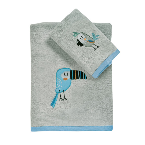 Σετ Βρεφικές Πετσέτες 2 Τεμαχίων Das Home 4914 Grey-Blue