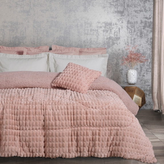 Κουβερτοπάπλωμα Υπέρδιπλο με Γούνα Sherpa Das Home 1175...