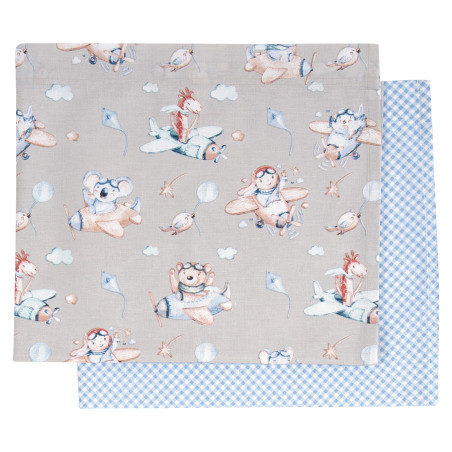 Σετ Σεντόνια Λίκνου 2 Τεμαχίων Greenwich Polo Club 8851 Pink-Light Purple 70x120