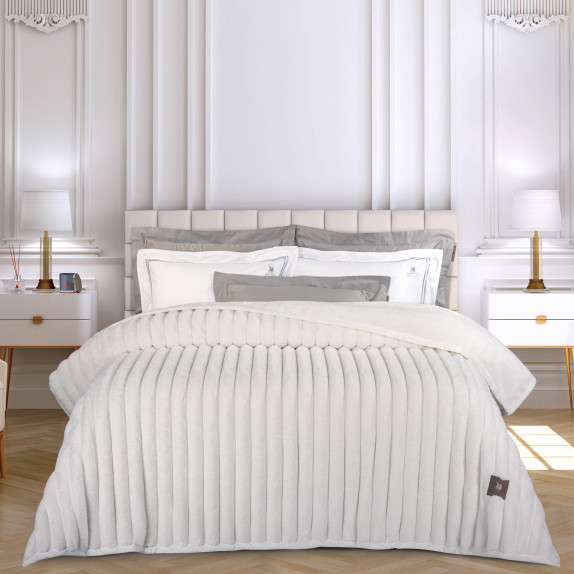 Κουβέρτα Γούνινη Υπέρδιπλη Greenwich Polo Club 3477 White...