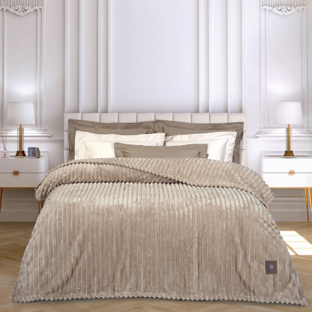 Κουβέρτα Fleece Υπέρδιπλη Greenwich Polo Club 3485 Beige 220x240