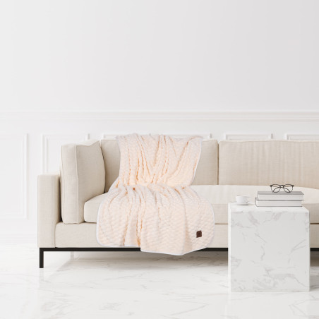 Κουβέρτα Fleece Καναπέ Greenwich Polo Club 8836 Beige 130x170