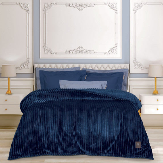 Κουβέρτα Fleece Μονή Greenwich Polo Club 3487 Blue 160x220