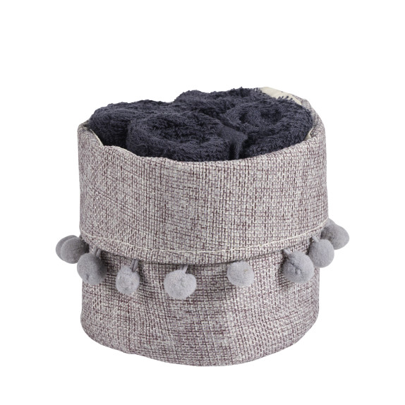 Σετ Λαβέτες 4 Τεμαχίων Das Home 4011 Black 30x30