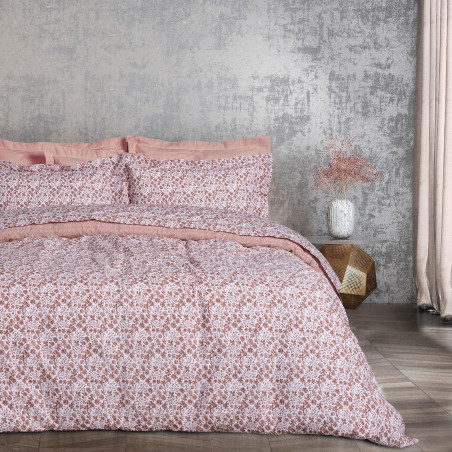 Σετ Σεντόνια Υπέρδιπλα 4 Τεμαχίων Das Home 3003 White-Nude 240x260