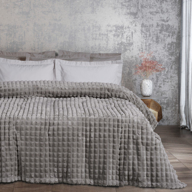 Κουβέρτα Fleece Υπέρδιπλη Das Home 1359 Grey...