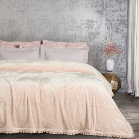 Κουβέρτα Fleece Υπέρδιπλη Das Home 1185 Pink 220x240