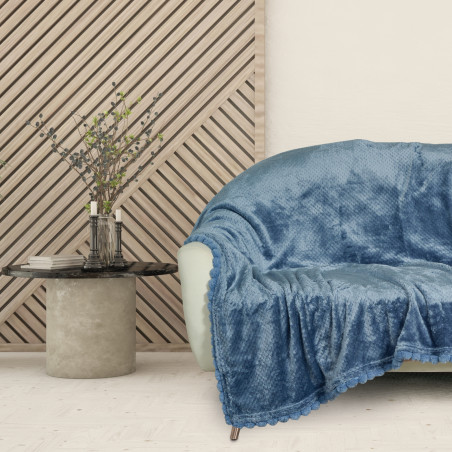 Κουβέρτα Fleece Καναπέ Das Home 1186 Dusty Blue 130x170