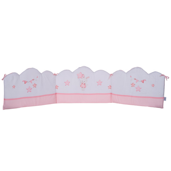 Πάντα Κούνιας Das Home 4917 White-Pink 45x195