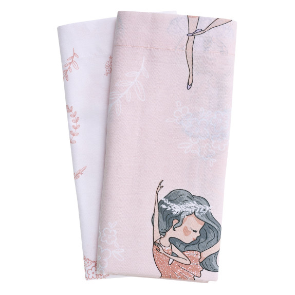 Σετ Σεντόνια Λίκνου 2 Τεμαχίων Das Home 4913 Pink-Lilac...