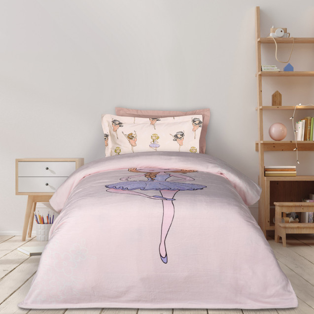 Κουβέρτα Fleece Μονή Das Home  4913 Pink-Lilac...