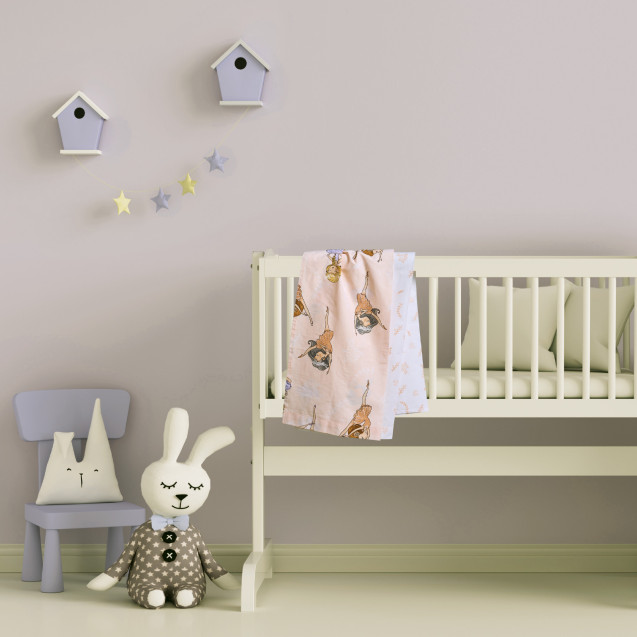 Σετ Σεντόνια Λίκνου 2 Τεμαχίων Das Home 4913...