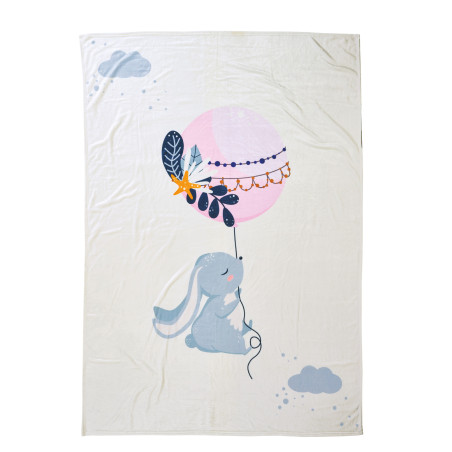 Κουβέρτα Fleece Κούνιας Das Home 4915 Light Blue-Pink-Mint 110x150