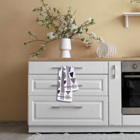 Σετ Ποτηρόπανα 2 Τεμαχίων Das Home 0740 White-Grey 40x60