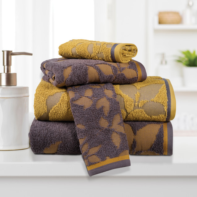 Σετ Πετσέτες 3 Τεμαχίων Das Home 0753 Yellow-Grey